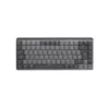 Logitech MX Mechanical Mini — minimālistiska bezvadu taustiņu tastatūra ar apgaismojumu, grafīta krāsa, Tactile Quiet, QWERTZ vācu izkārtojums
