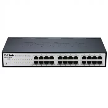 D-Link DGS-1100-24V2 Pārvaldāms L2 Gigabit Ethernet (10/100/1000) 1U Melns, Pelēks