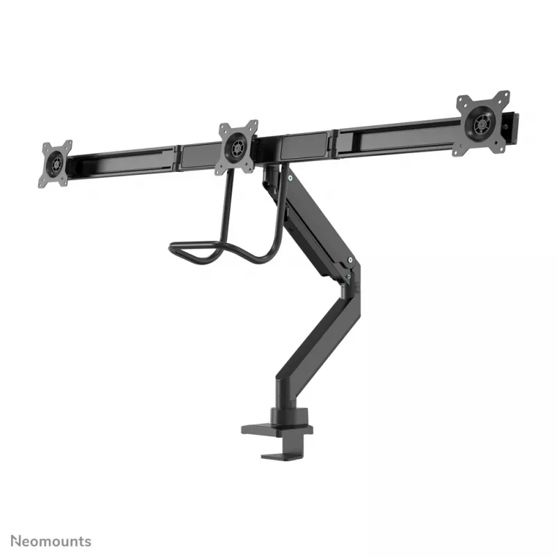 Neomounts NM-D775DX3BLACK Monitora rokturis 17-27 collu - gāzes atspere - Topfix - 180° stops