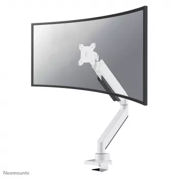 Neomounts NM-D775WHITEPLUS Monitora roka 10-49 collas - gāzes atspere - Topfix - 180° stops