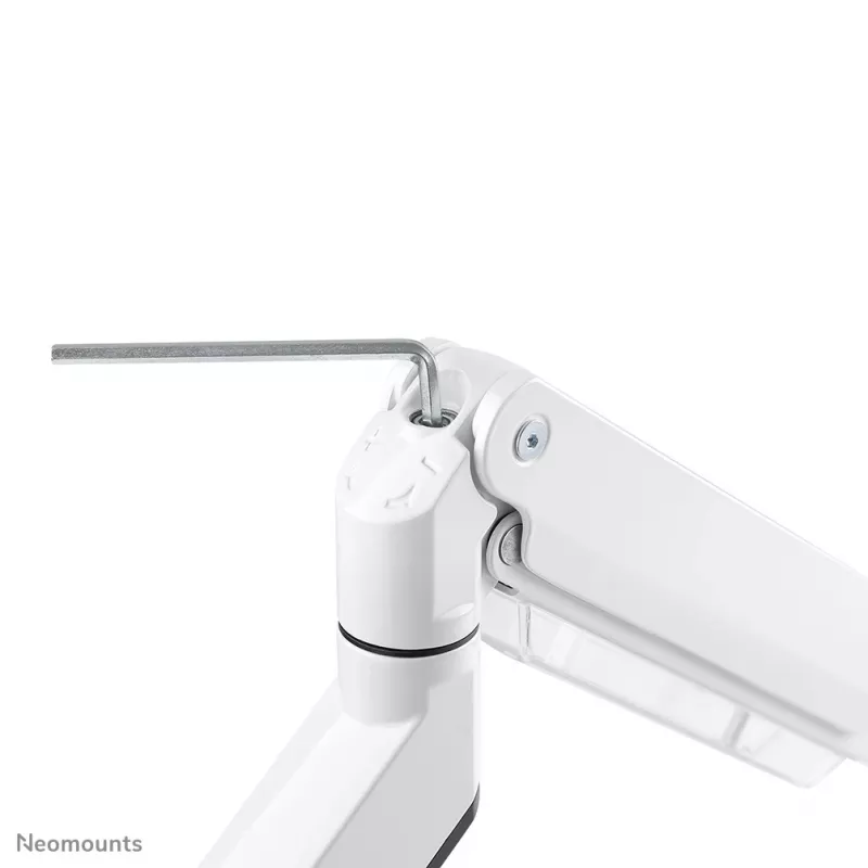 Neomounts NM-D775WHITEPLUS Monitora roka 10-49 collas - gāzes atspere - Topfix - 180° stops