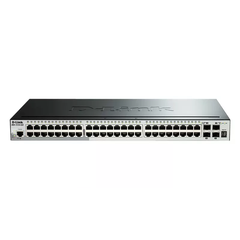 D-Link DGS-1510-20/E tīkla slēdzis, pārvaldāms L2/L3 Gigabit Ethernet (10/100/1000), 1U, pelēks