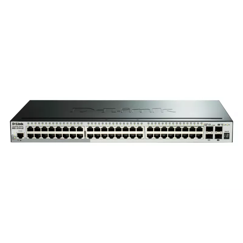 D-Link DGS-1510-20/E tīkla slēdzis, pārvaldāms L2/L3 Gigabit Ethernet (10/100/1000), 1U, pelēks