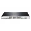 D-Link DGS-1510-20/E tīkla slēdzis, pārvaldāms L2/L3 Gigabit Ethernet (10/100/1000), 1U, pelēks