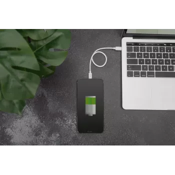 DIGITUS USB-C uz Lightning MFI C94 kabelis, 2m, alumīnija + PVC, balts, OD 3.5mm