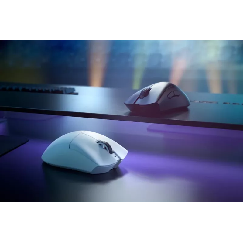 RAZER Deathadder V3 Pro Ergonomic Bezvadu / Vadu Spēļu Pele Balta