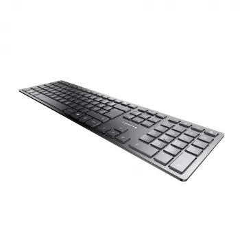 CHERRY KW 9100 SLIM tastatūra Universāla RF Bezvadu + Bluetooth QWERTZ Vācu Melna