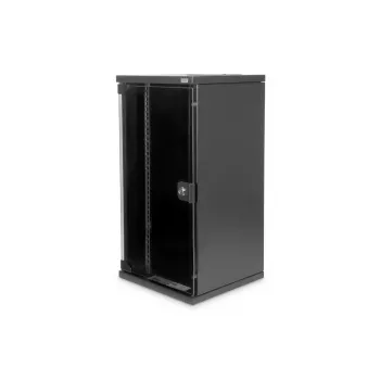 DIGITUS sienas montāžas skapis 254mm (10 inch) - 312x300 mm (PxG) Melns