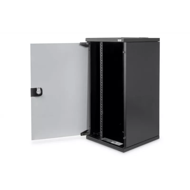 DIGITUS sienas montāžas skapis 254mm (10 inch) - 312x300 mm (PxG) Melns