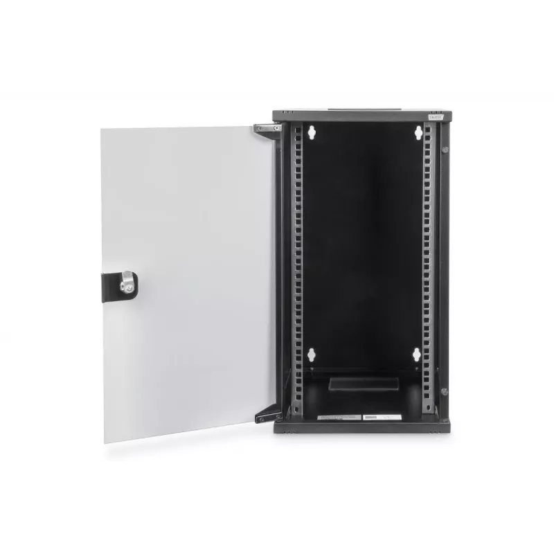 DIGITUS sienas montāžas skapis 254mm (10 inch) - 312x300 mm (PxG) Melns