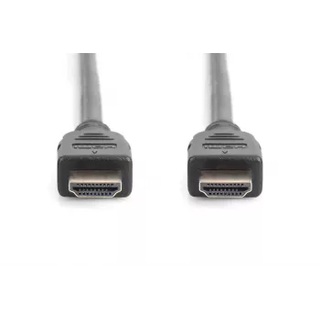 DIGITUS HDMI Ultra High Speed savienojuma kabelis, A tipa vīriešu/vīriešu, 3m ar Ethernet, UHD 8K 60p, Melns