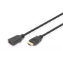 DIGITUS HDMI pagarinātājkabelis High Speed, A tēviņš/Mātīte, 3m, ar Ethernet, Ultra HD 24p, melns zelts