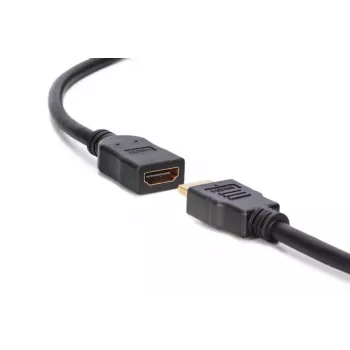 DIGITUS HDMI pagarinātājkabelis High Speed, A tēviņš/Mātīte, 3m, ar Ethernet, Ultra HD 24p, melns zelts