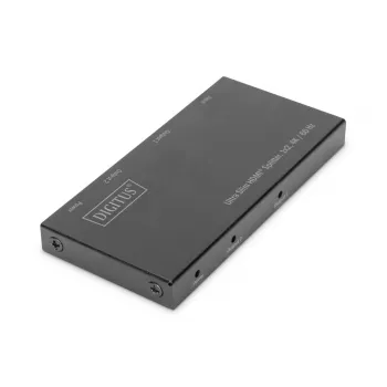 DIGITUS Ultra Slim HDMI Sadalītājs 1x2, 4K/60Hz HDR, HDCP 2.2, 18 Gbps, Micro USB barošana