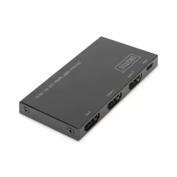 DIGITUS Ultra Slim HDMI Sadalītājs 1x2, 4K/60Hz HDR, HDCP 2.2, 18 Gbps, Micro USB barošana