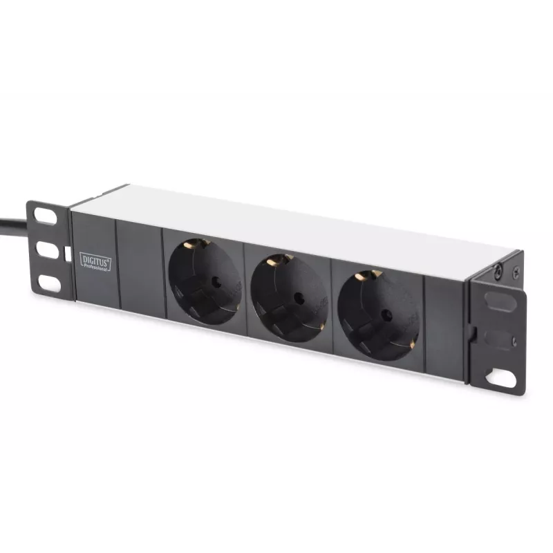 DIGITUS DN-10-SET-1 10 collu tīkla komplekts – 6U skapis, plaukts, PDU, 8 portu slēdzis, CAT6 sadales panelis