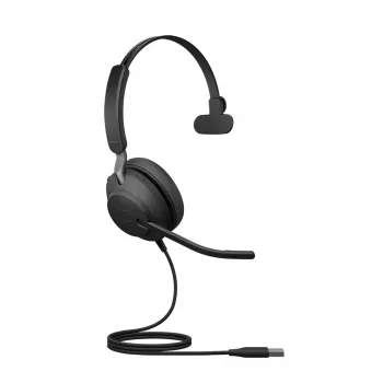 Jabra Evolve2 40 SE USB-A UC Mono, vadu austiņas ar mikrofonu, melnas
