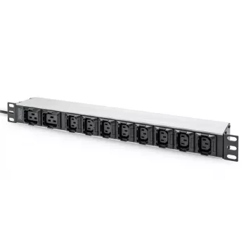 DIGITUS 1U alumīnija sloksne 8x C13 2xC19 16A 230VAC IEC C20