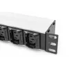 DIGITUS 1U alumīnija sloksne 8x C13 2xC19 16A 230VAC IEC C20