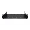 DIGITUS fiksēts plaukts 254 mm (10 collas) 1U 44x254x150 mm, melns (RAL 9005)
