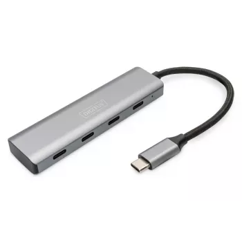 DIGITUS USB-C 4 Portu HUB 4x USB-C 3.1 Gen1 5Gbps