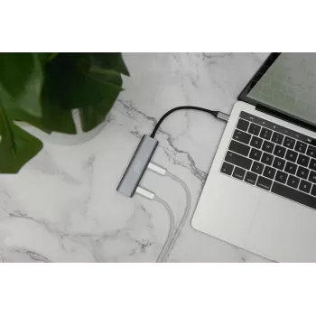 DIGITUS USB-C 4 Portu HUB 4x USB-C 3.1 Gen1 5Gbps