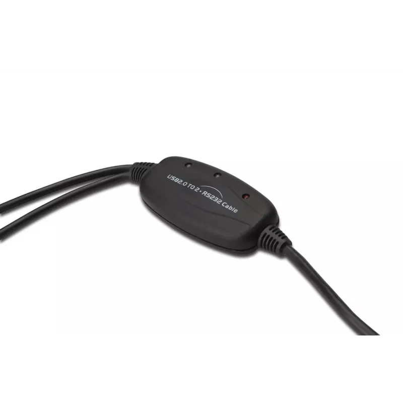 DIGITUS USB 2.0 uz 2x RS232 kabelis 1.5m