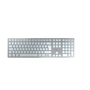 CHERRY KW 9100 SLIM FOR MAC bezvadu tastatūra USB + Bluetooth QWERTZ vācu Sudrabs