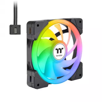 THERMALTAKE SWAFAN EX14 ARGB Sync TT Premium Edition 14cm melns 3 komplektā - PC dzesēšanas ventilators