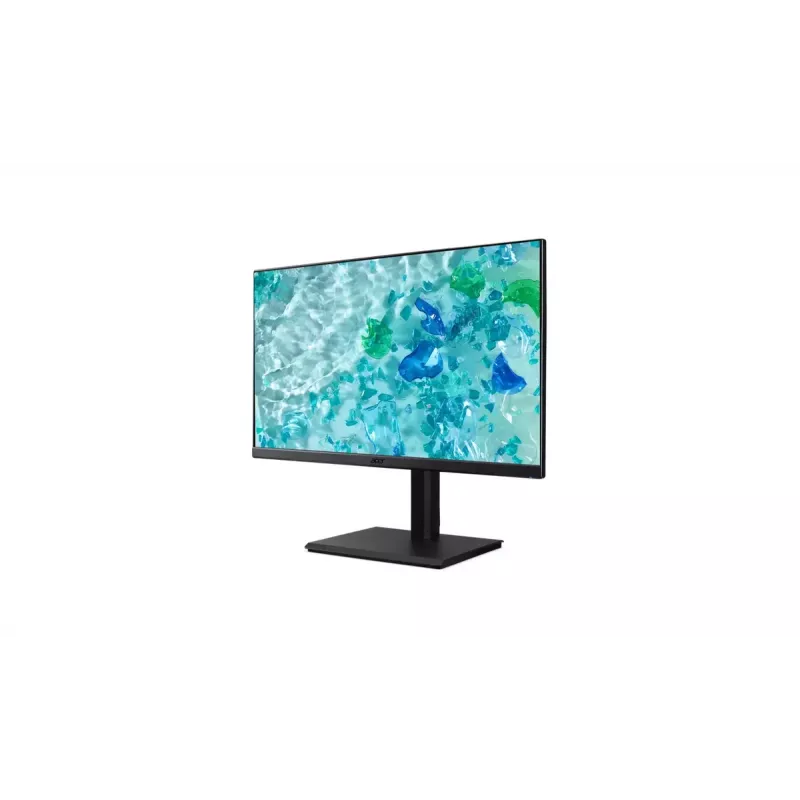 Acer Vero B277U Ebmiiprzxv 27 collu IPS monitors, 2560x1440 WQHD, 100 Hz, 4 ms, HDMI, DisplayPort, skaļruņi, regulējams augstums, melns