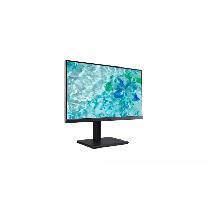 Acer Vero B277U Ebmiiprzxv 27 collu IPS monitors, 2560x1440 WQHD, 100 Hz, 4 ms, HDMI, DisplayPort, skaļruņi, regulējams augstums, melns