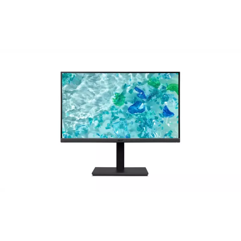 Acer Vero B277U Ebmiiprzxv 27 collu IPS monitors, 2560x1440 WQHD, 100 Hz, 4 ms, HDMI, DisplayPort, skaļruņi, regulējams augstums, melns