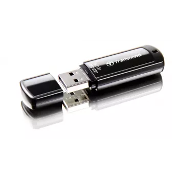 TRANSCEND JetFlash 350 - 4GB USB zibatmiņa - USB 2.0 - Melna