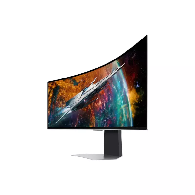 Samsung G95SC monitors 124,5 cm (49 colli) 5120 x 1440 pikseļi Dual QHD OLED Sudrabs