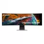Samsung G95SC monitors 124,5 cm (49 colli) 5120 x 1440 pikseļi Dual QHD OLED Sudrabs