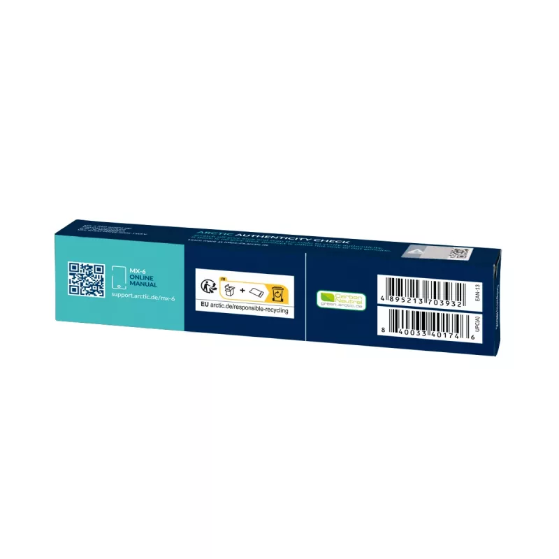 ARCTIC MX-6 ULTIMATE Performance Termopasta, pelēka, 8 g