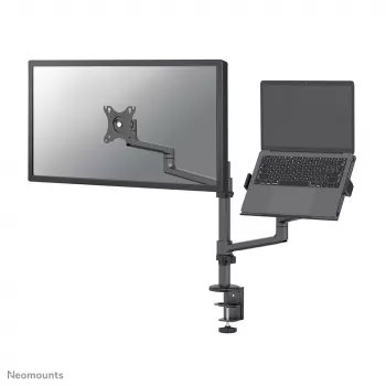 Neomounts DS20-425BL2 Monitora roka ar klēpjdatora turētāju 17-27 collas - vietu taupoša