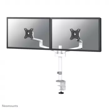 Neomounts DS60-425WH2 Divu monitoru roka 17-27 collām - vietu taupoša