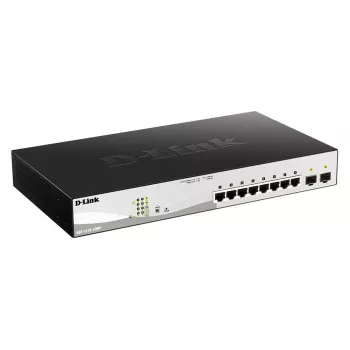 D-Link DGS-1210-10MP pārvaldāms L2 Gigabit Ethernet (10/100/1000) PoE slēdzis, melns/pelēks