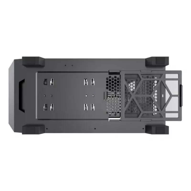 PC Midi Tower korpuss XILENCE XG151 — melns, ATX/Micro-ATX/Mini-ITX, barošanas bloks apakšā, 2x 3.5 collu + 4x 2.5 collu sloti