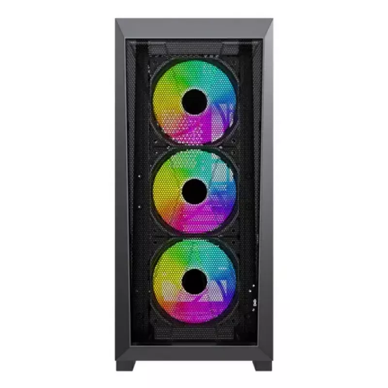 PC Midi Tower korpuss XILENCE XG151 — melns, ATX/Micro-ATX/Mini-ITX, barošanas bloks apakšā, 2x 3.5 collu + 4x 2.5 collu sloti