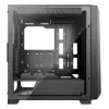 PC Midi Tower korpuss XILENCE XG151 — melns, ATX/Micro-ATX/Mini-ITX, barošanas bloks apakšā, 2x 3.5 collu + 4x 2.5 collu sloti