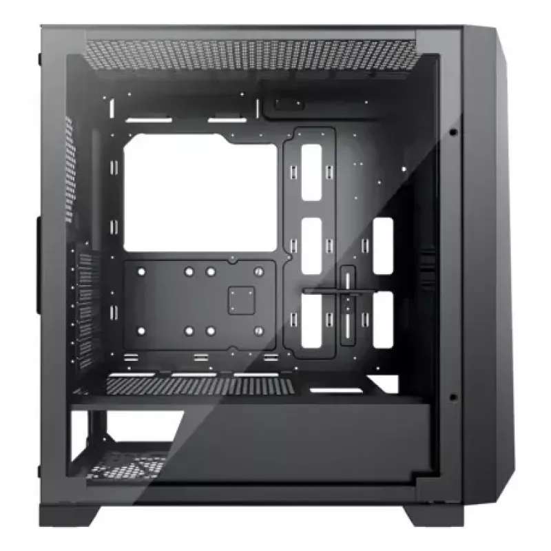 PC Midi Tower korpuss XILENCE XG151 — melns, ATX/Micro-ATX/Mini-ITX, barošanas bloks apakšā, 2x 3.5 collu + 4x 2.5 collu sloti