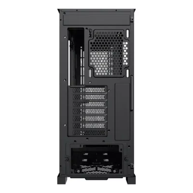 PC Midi Tower korpuss XILENCE XG151 — melns, ATX/Micro-ATX/Mini-ITX, barošanas bloks apakšā, 2x 3.5 collu + 4x 2.5 collu sloti