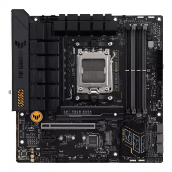 Mātesplate ASUS TUF GAMING B650M-E WIFI, AMD B650, Socket AM5, micro ATX, DDR5, 4x DIMM, 128GB, Wi-Fi 6, Bluetooth 5.2