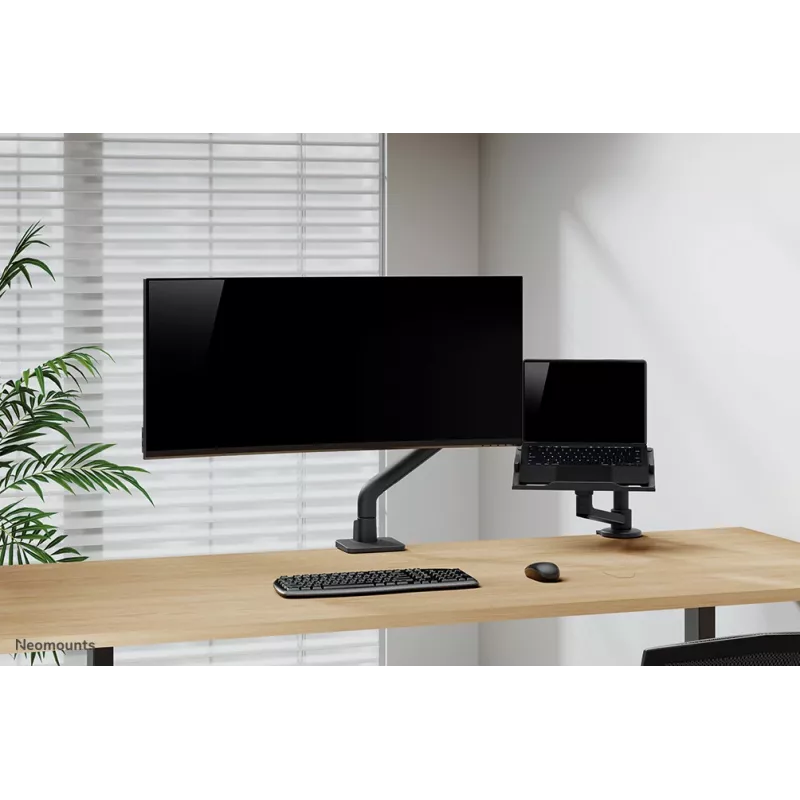 Neomounts DS70S-950BL1 Monitora roka 17-49 collas - gāzes atspere - Topfix - 180° pietura