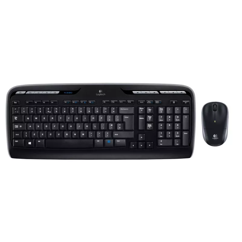 Logitech bezvadu komplekts MK330 — QWERTY starptautiskais Ziemeļeiropa