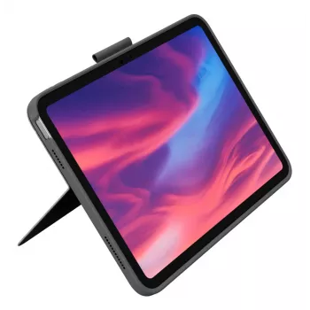 LOGITECH Combo Touch iPad (10. paaudze) - Oksfordas Pelēks - Vācu QWERTZ