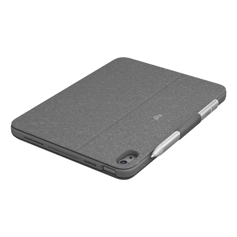 LOGITECH Combo Touch iPad (10. paaudze) - Oksfordas Pelēks - Vācu QWERTZ