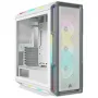 CORSAIR Icue 5000T Mid-tower ATX korpuss - RGB - Rūdīts stikls - Balts